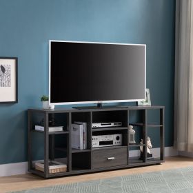 ID USA 213025 TV Stand Distressed Grey