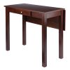 Perrone High Table with Drop Leaf; Walnut