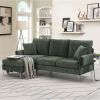 [VIDEO provided] [New]84 " Convertible Sectional Sofa, Modern Chenille L-Shaped Sofa Couch with Reversible Chaise Lounge, Fit for Living Room, Apartme