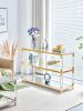 golden stainless steel console table BS-1195