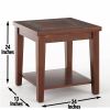 Classic Chairside End Table - Wooden Design, Timeless Appearance - Richness and Charm, Ideal Room Addition