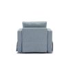 Single Seat Module Sofa Sectional Couch Seat Cushion and Back Cushion Removable and Washable,Light Blue