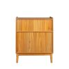 Farmhouse Sideboard Buffet Accent Storage Cabinet, with Rattan Doors and drawers, for Hallway, Entryway, Dining Room, or Living Room