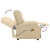 Massage Recliner Cream Fabric