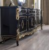 ACME Betria Console Table, Gold & Black Finish AC01892