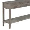 U_STYLE Contemporary 3-Drawer Console Table with 1 Shelf, Entrance Table for Entryway, Hallway, Living Room, Foyer, Corridor