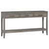 U_STYLE Contemporary 3-Drawer Console Table with 1 Shelf, Entrance Table for Entryway, Hallway, Living Room, Foyer, Corridor