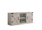 Salma Dusty Gray 58" Wide TV Stand with 2 Open Shelves and 2 Cabinets