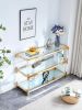 golden stainless steel console table BS-1195