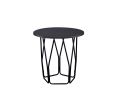 Sytira End Table; Espresso & Black