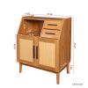 Farmhouse Sideboard Buffet Accent Storage Cabinet, with Rattan Doors and drawers, for Hallway, Entryway, Dining Room, or Living Room