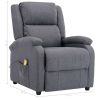 322465 Massage Recliner Dark Grey Fabric (AU/US only)