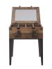 ACME Kolin Accent Table, Rustic Oak & Matte Gray 97138