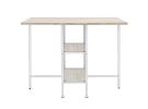 ACME Raine Counter High Table, Antique White & Chrome Finish 74005