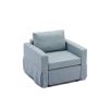 Single Seat Module Sofa Sectional Couch Seat Cushion and Back Cushion Removable and Washable,Light Blue