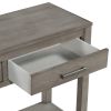 U_STYLE Contemporary 3-Drawer Console Table with 1 Shelf, Entrance Table for Entryway, Hallway, Living Room, Foyer, Corridor