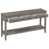 U_STYLE Contemporary 3-Drawer Console Table with 1 Shelf, Entrance Table for Entryway, Hallway, Living Room, Foyer, Corridor