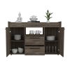 Sideboard Perssiu, Living Room, Dark Walnut