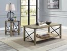 ACME Abiram Coffee Table in Rustic Oak Finish LV01001