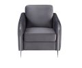 Hathaway Gray Velvet Fabric Sofa Loveseat Chair Living Room Set