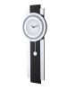 ACME Noralie WALL CLOCK Black, Mirrored & Faux Diamonds AC00424