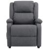 322465 Massage Recliner Dark Grey Fabric (AU/US only)