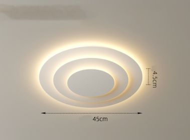 LED Ceiling Lamp In Atmospheric Living Room Is Simple (Option: Electrodeless remote control-45cm)