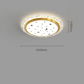 Home Creative Warm And Romantic Bedroom Lamp (Option: 8099Platinum 50CM-Tricolor dimming)