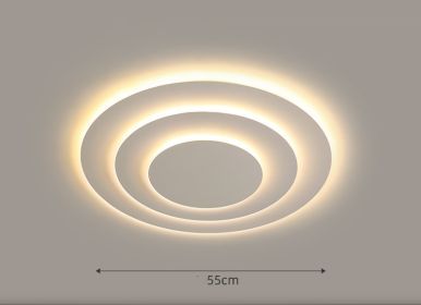 LED Ceiling Lamp In Atmospheric Living Room Is Simple (Option: Electrodeless remote control-55cm)