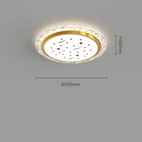 Home Creative Warm And Romantic Bedroom Lamp (Option: 8102Platinum 50CM-Tricolor dimming)