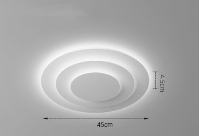 LED Ceiling Lamp In Atmospheric Living Room Is Simple (Option: White light-45cm)