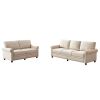 Linen Fabric Upholstery with Storage Sofa 2+3 Sectional