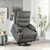 21"seat width,large size Electric Power Lift Recliner Chair Sofa for Elderly, 8 point vibration Massage and lumber heat, Remote Control, Side Pockets