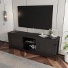 WESOME TV Stand Storage Media Console Entertainment Center with 2 Doors, Multiple Colors