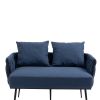 COOLMORE Velvet Accent Sofa Modern Upholstered Arm sofa Tufted Sofa with Metal Frame, Single Leisure sofa for Living Room Bedroom