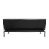 sofa bed with Armrest two holders WOOD FRAME, STAINLESS LEG, FUTON SOFA PVC