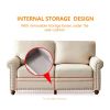 Linen Fabric Upholstery with Storage Sofa 2+3 Sectional