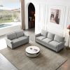 Linen Fabric Upholstery with Storage Sofa 2+3 Sectional