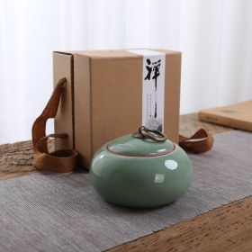 Small Ceramic Tea Pot Packing Boxes (Option: Tiantian Circle Ge Kiln Green)