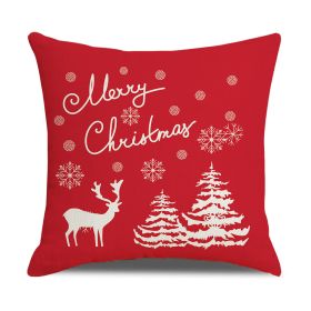 Home Christmas Series Sofa Cushion Seat Cover (Option: XM6014 Style-45 X45cm Without Pillow)